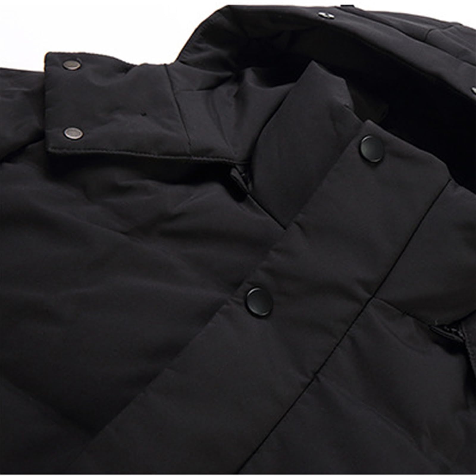 Piumino da uomo lungo giacca invernale calda piumini giacca trapuntata con cappuccio giacche parka cerniera ispessito cappotto invernale da uomo