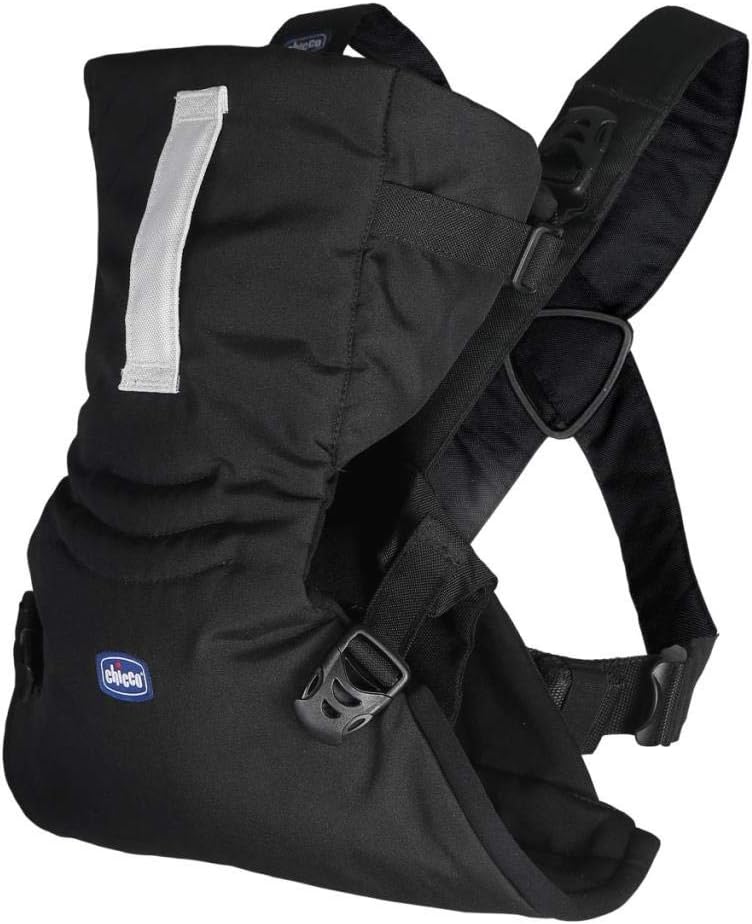 Chicco Easyfit Baby Carrier, Black | Birth – 9kg, Comfortable Baby Carrier, Fully Adjustable, Front & Rear Facing