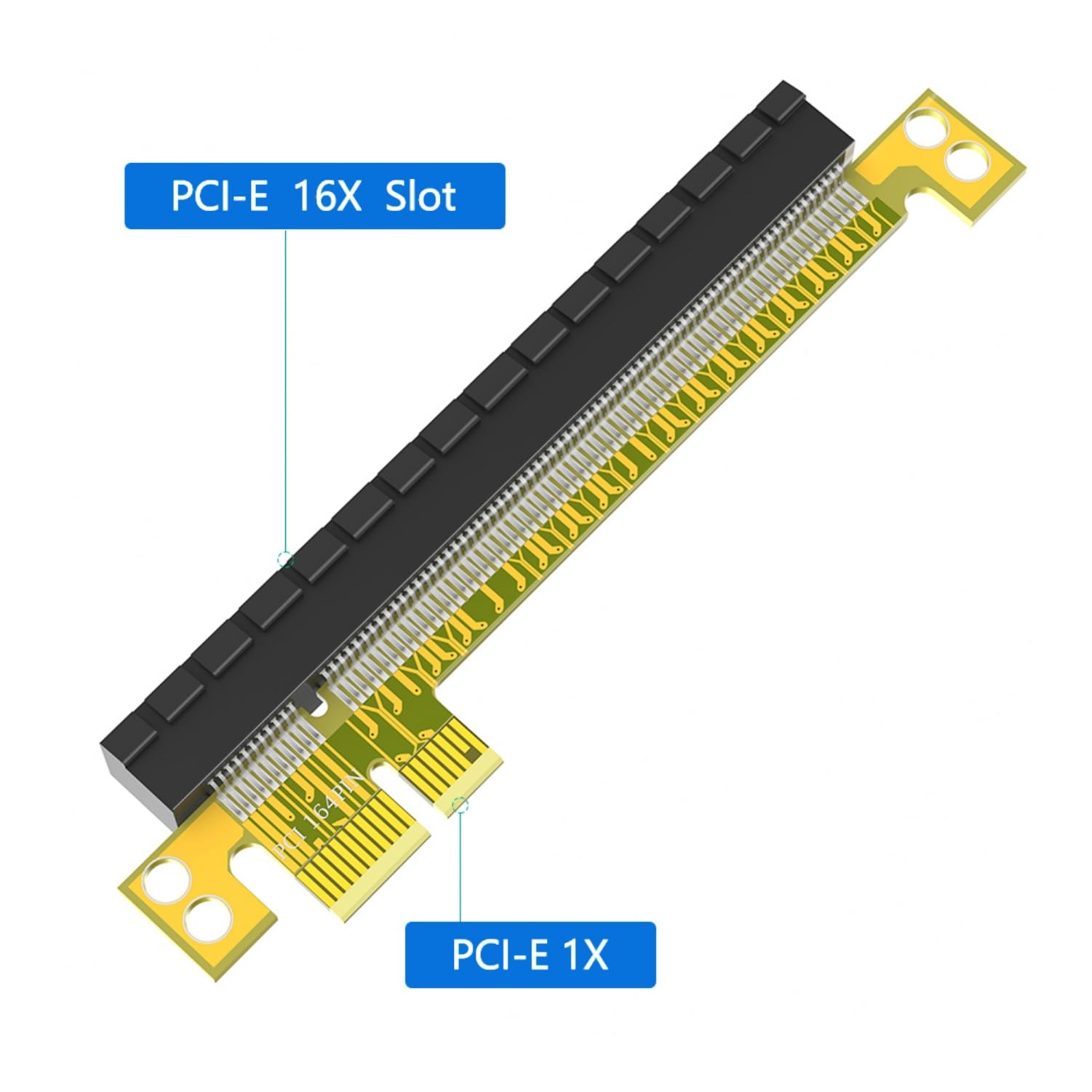 PCI-E Express Riser Card Adapter, 1x to 16x, Graphics Card Extension Cable