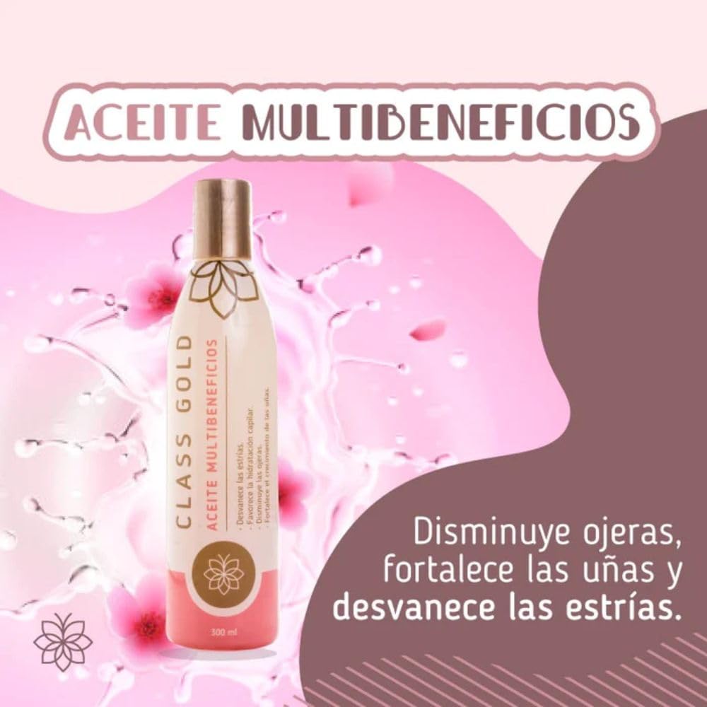 RUUFE Class Gold Aceite Multibeneficios 120mL, Class Gold Aceite, Class Gold multibeneficios, Class Gold Elimina estrias, Class Gold Cream