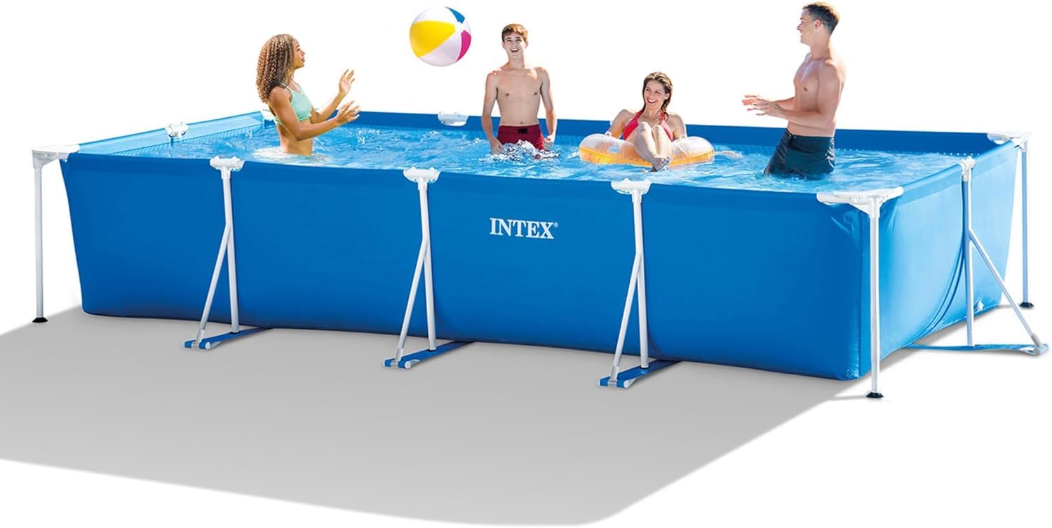 Intex Rectangular metal swimming pool 3 x 2 m : Amazon.com.be: Garden