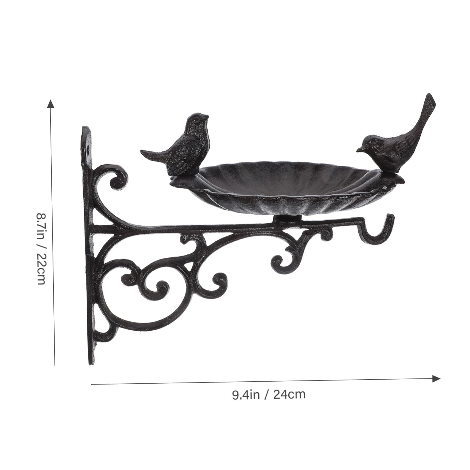 BESTonZON Oiseaux Murale Forgé Accessoire Décoratif pour Jardin Terrasse pour Oiseaux