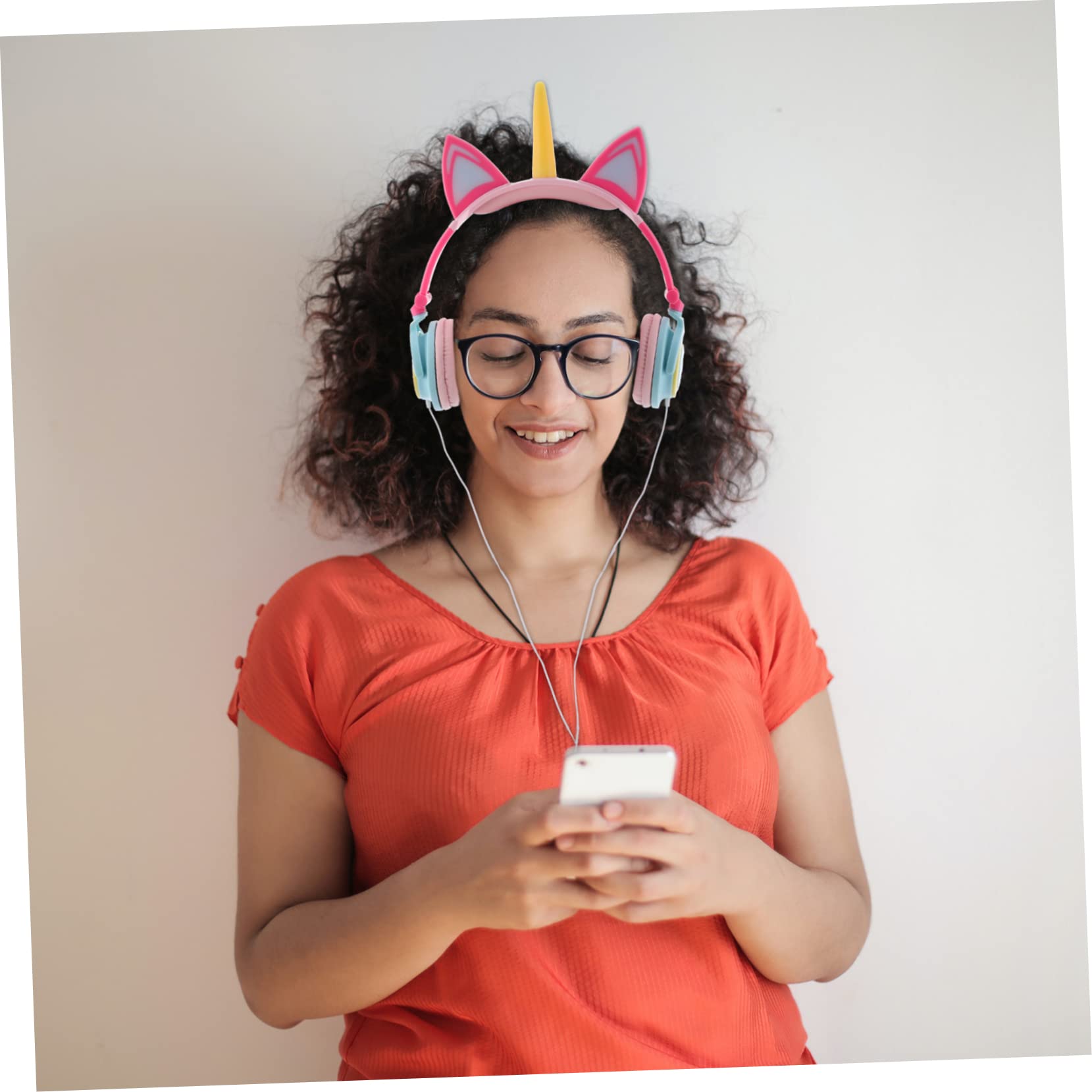 Auriculares De Unicornio Brillantes para Niñas Forma De Unicornio Fabricados Resistente para Jugar El Parque o Fiestas De Cumpleaños