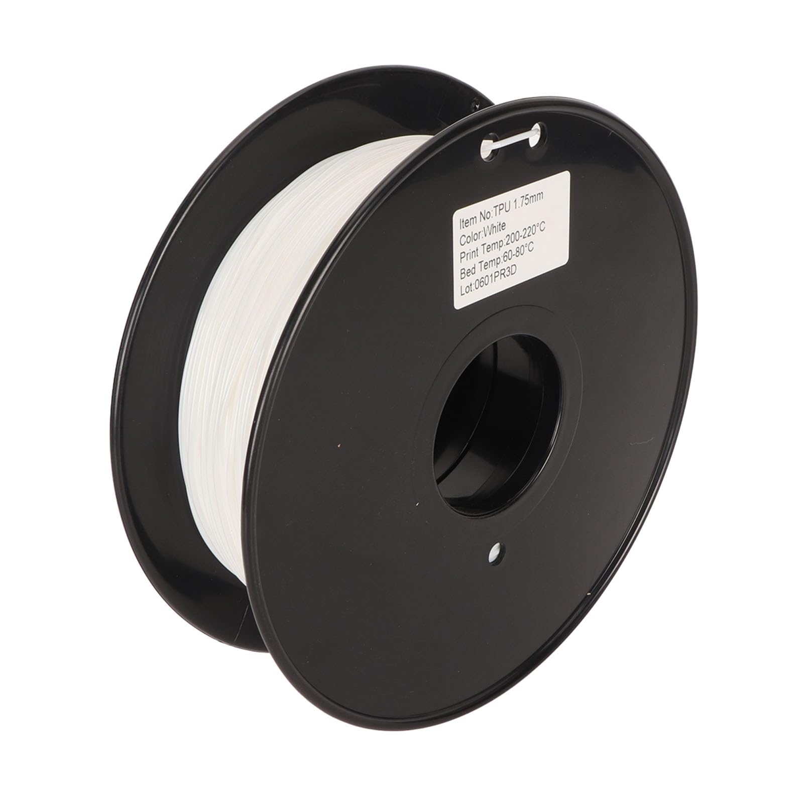 Cuifati TPU-Filament, 1,75 Mm, Hohe Geschwindigkeit, 8 Kg, 3D-Drucker-Filament, Flexibel, 95 A, Keine Blasen, kein Verstopfen, kein Verziehen, Beständig Gegen Öl-Fett-Abrieb, für die Meisten (WHITE)