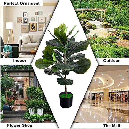 SimulationS Home Living Room Decoration Plants Indoor Decoration Bonsai Green Plant Fake Flower 930 (Size : 90cm)