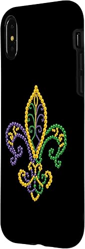 Miniatura 8 de Funda para iPhone 11 Pro Max Mardi Gras Fleur De Lis Beads Carnival 2023 Mardi Gras Party Case