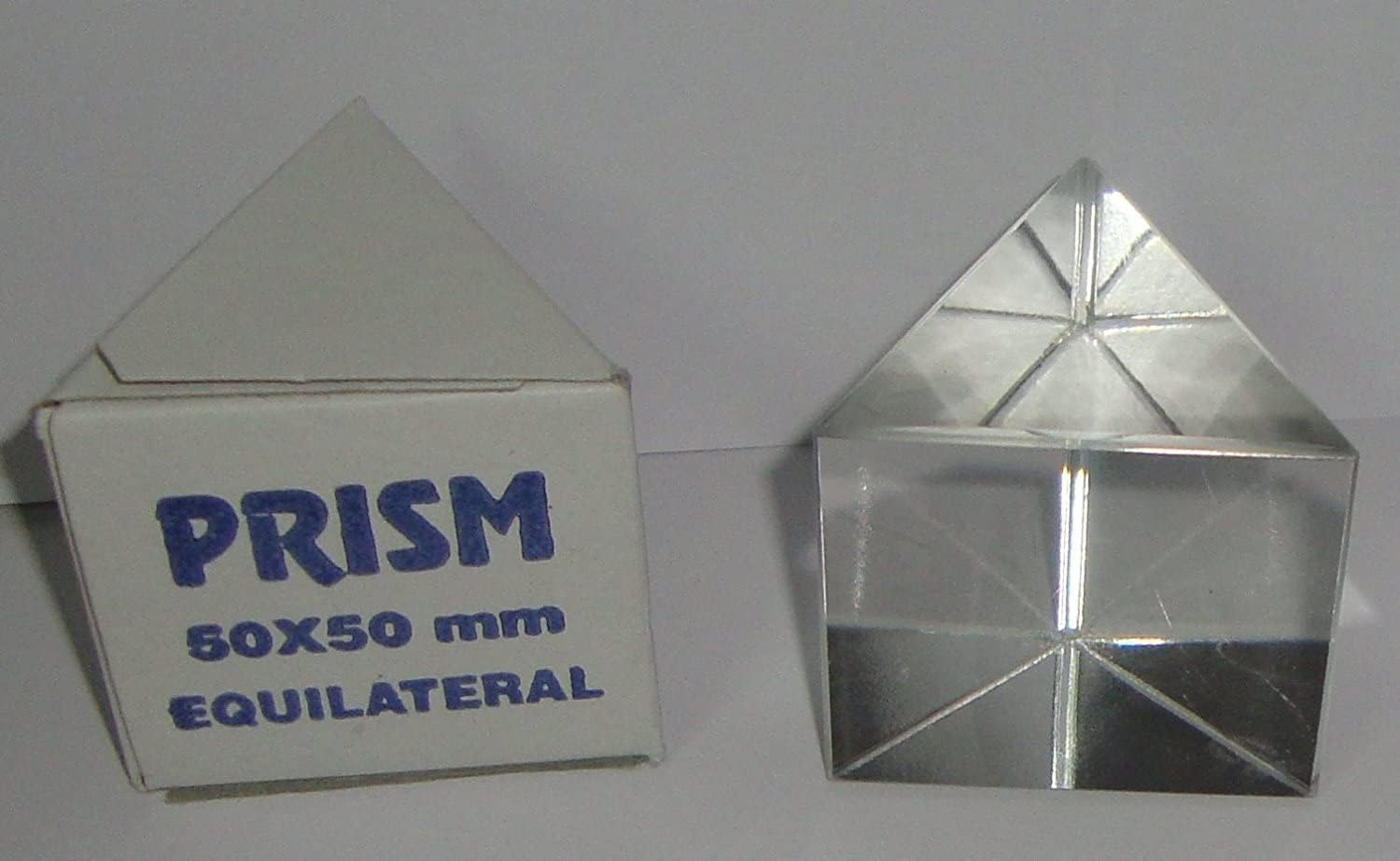 Asian Scientific Optical Glass Prism DIY Reflection Prisms Equilateral Prism, 50 X 50 Mm (Pack of 1) 1