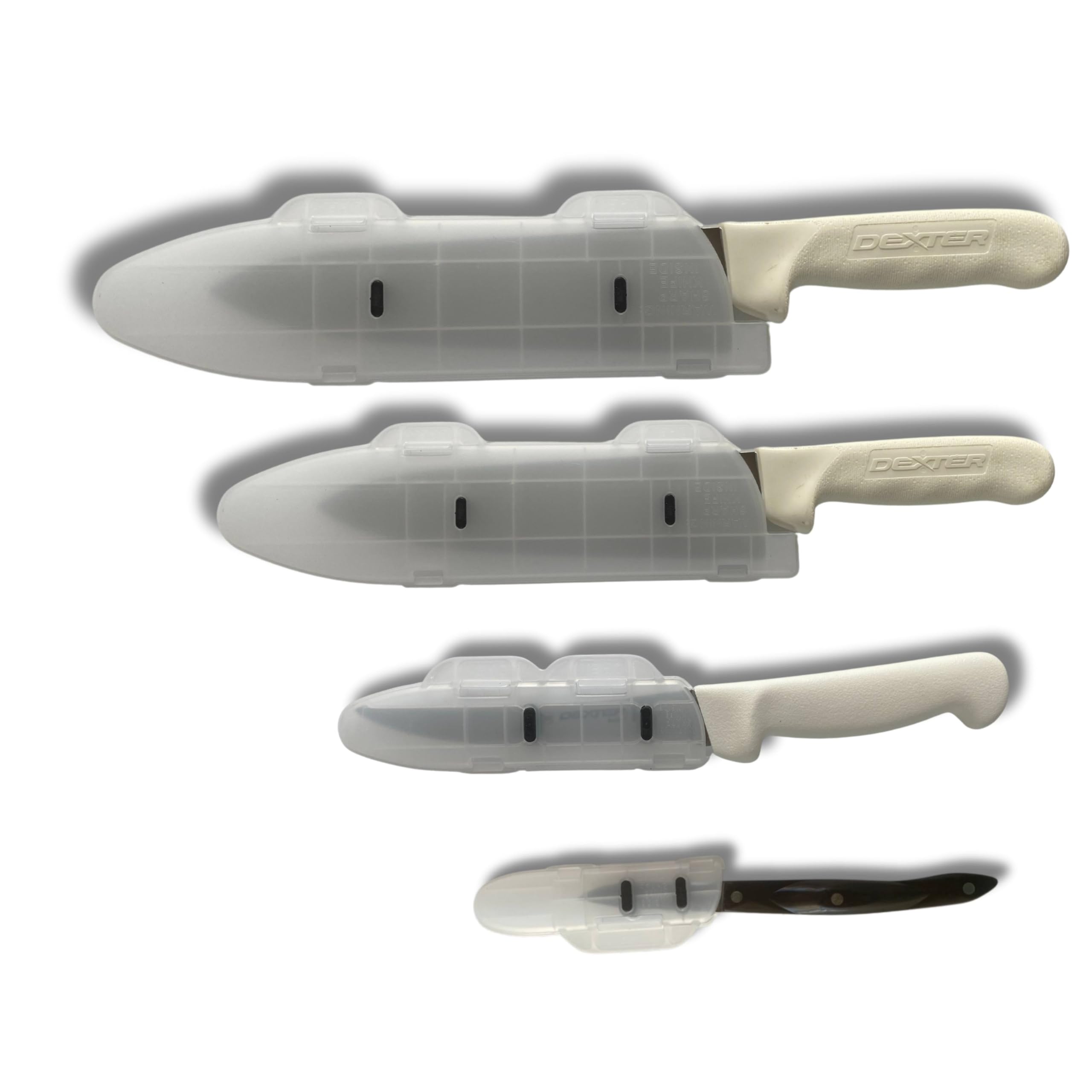 KnifeSafe Blade Guard 4-Pack - Gray, Includes 4, 6, 8, 10-inch Sheaths For Knife Storage & Protection
