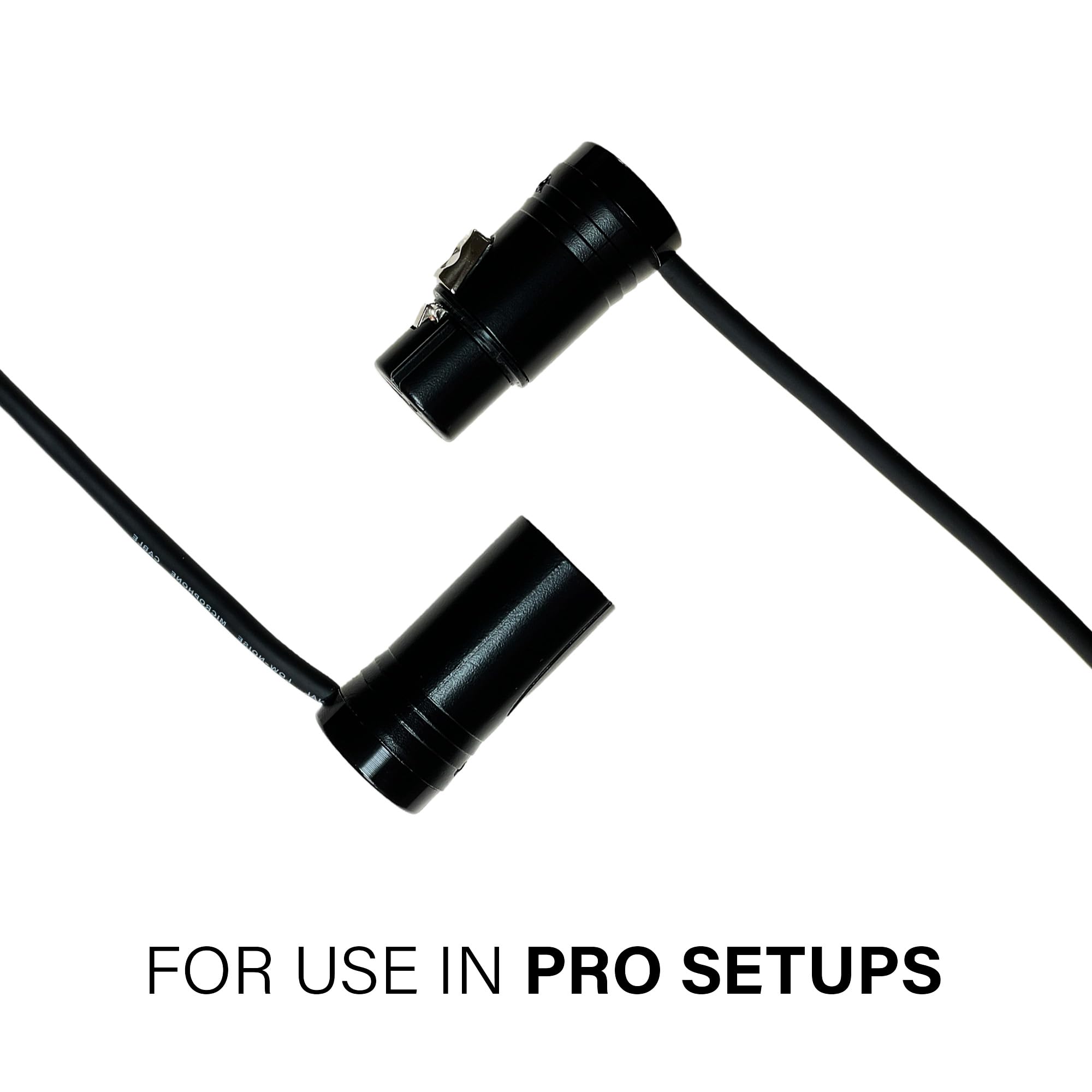 Niedriges Profil-XLR-Kabel, verstellbarer Winkel mit vergoldeten Steckern, DIY, inklusive Inbusschlüssel zum einfachen Anschließen, platzsparendes Design für Audio-Profis und Musiker (3.0