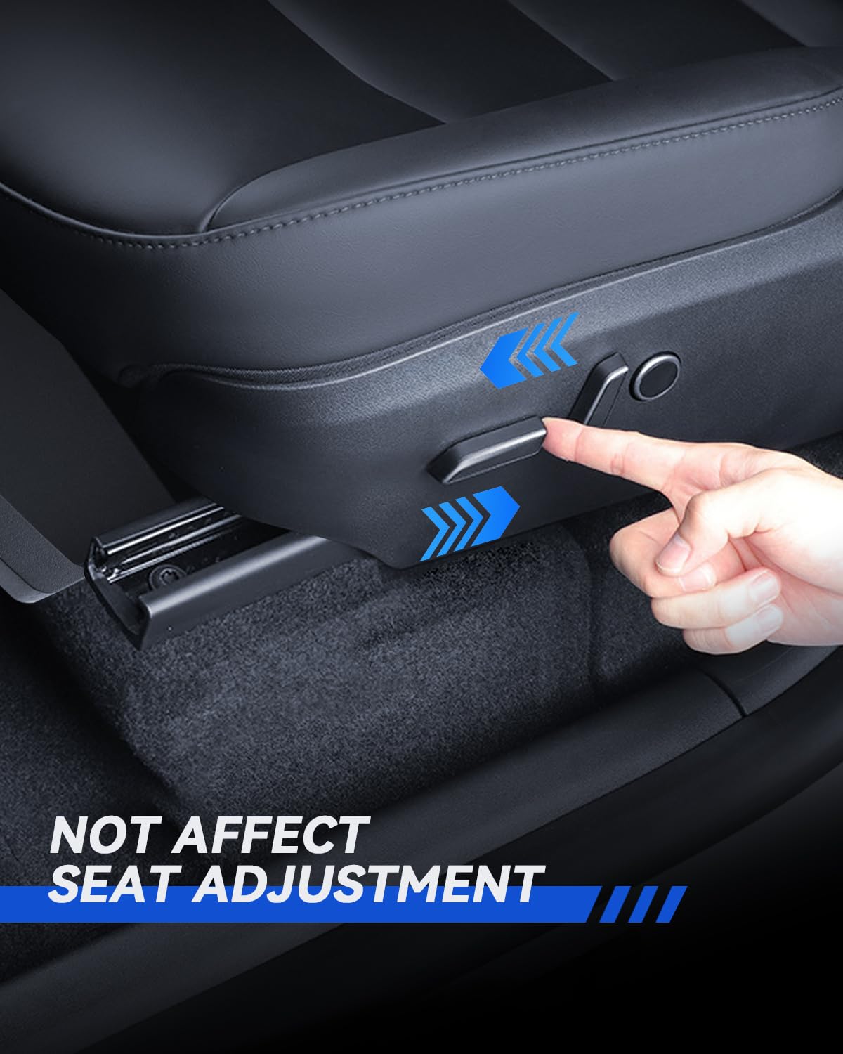 2 PCS Organisateur de Siège pour Tesla Model Y 2025, Boîte de Rangement sous le Siège Avant, Compartiment Caché, Accessoires pour Tesla Model Y 2025 Juniper (TPE)