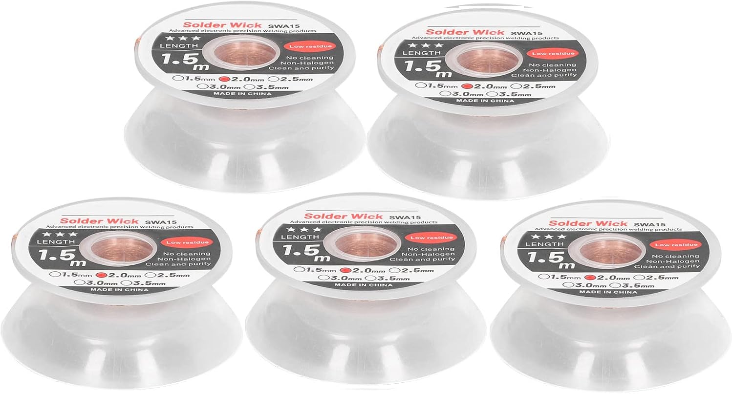 5Pcs Rosin Core Solder Wire, Solder Wicks Advanced Electronic Accuracy