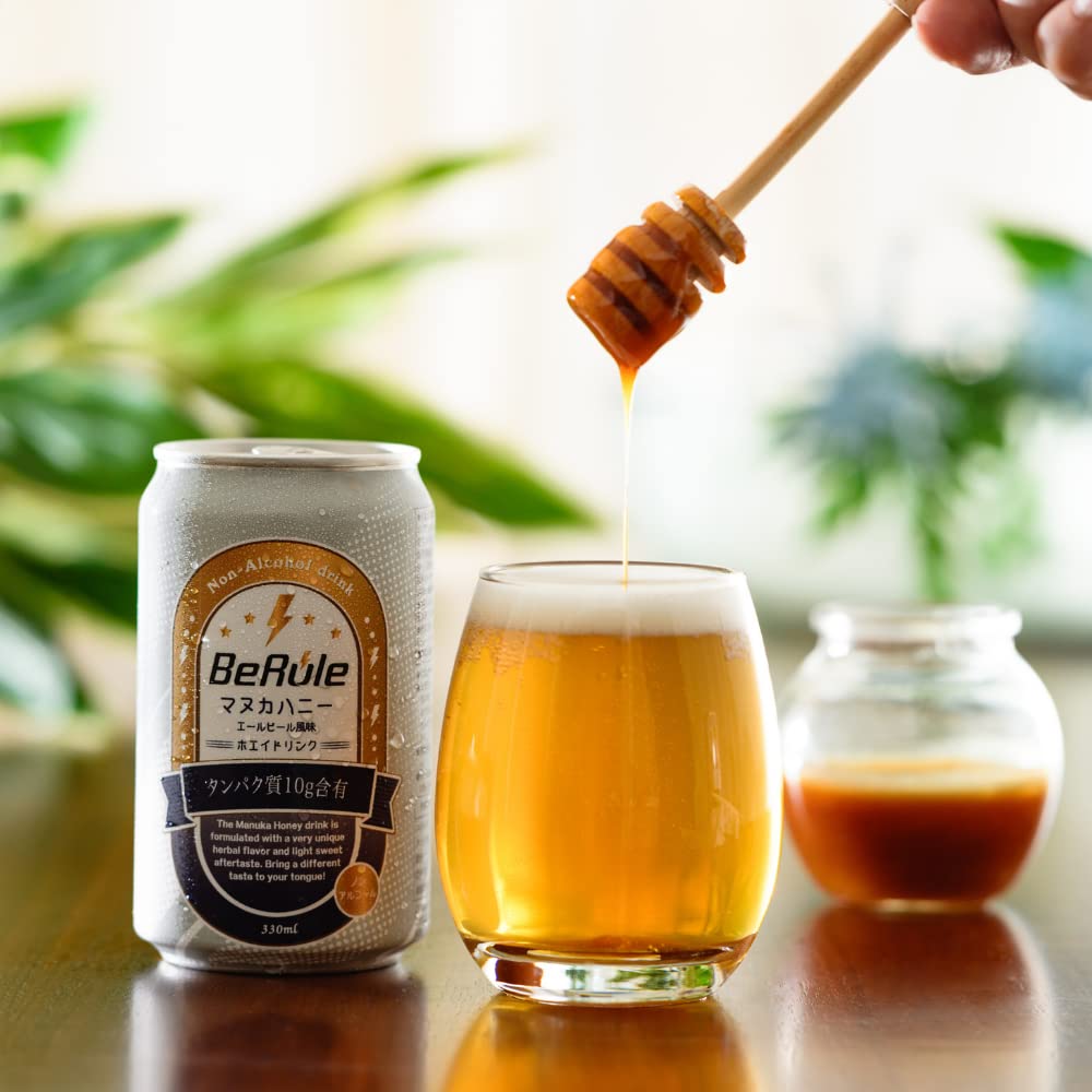Amazon.co.jp: BeRule ノンアルコールマヌカハニーエールビール風味
