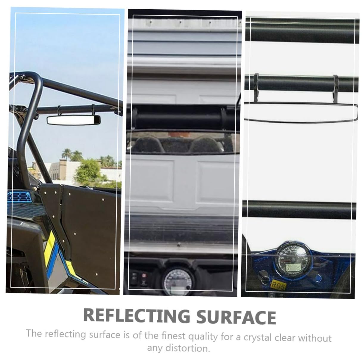 ULTECHNOVO 1ensemble Rétroviseur Intérieur Large Angle Pour Voiture Miroir De Stationnement Portable Accessoire Automobile Et Améliore La Visibilité Sécurité