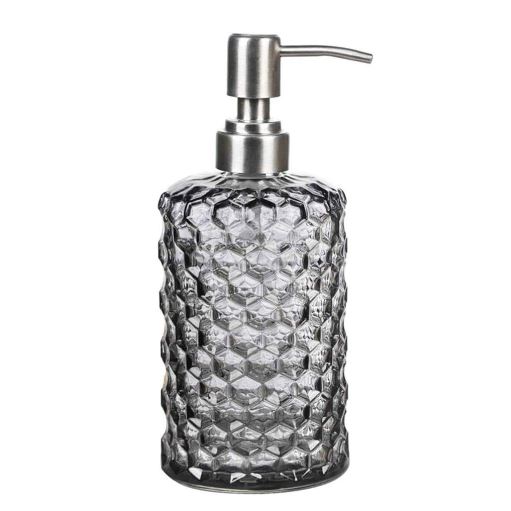 Vetro dispenser di sapone con Rust Proof pompa, Cucina for il bagno