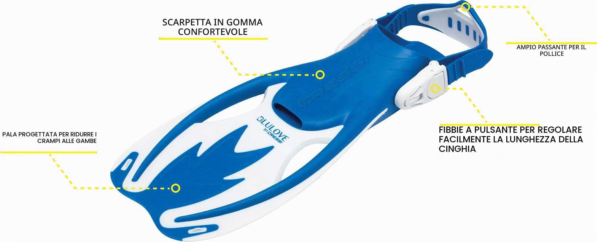 Cressi Rocks PRO Dry Set - Blue/White [S/M]