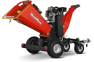 Garten GXCH-60 | 420cc 15hp E-Start Gas Powered 4-Wheels Wood Chipper Shredder Mulcher