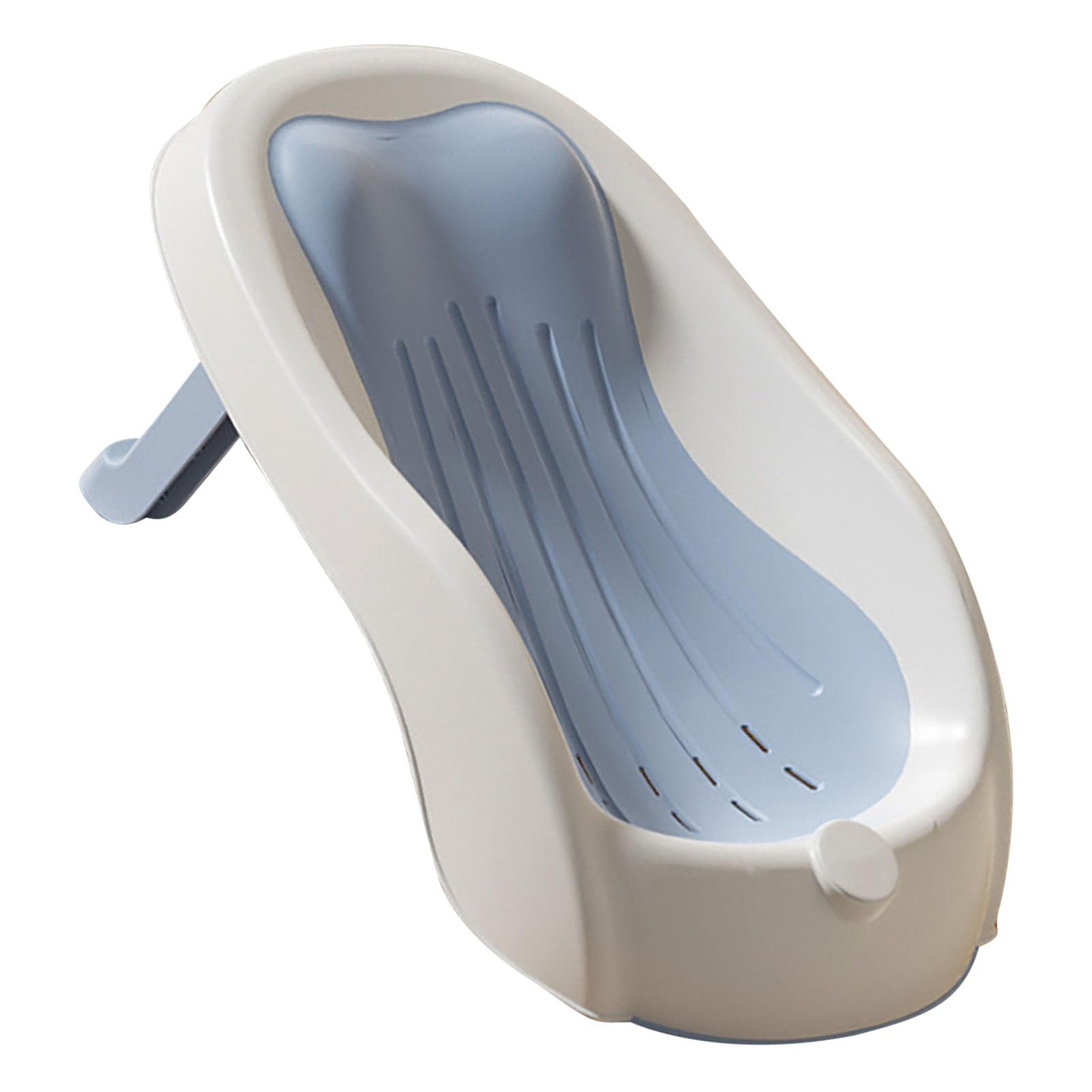 Soporte de baño para bebés Angle de ángulo ajustable PP TPE Asiento de bañera recién nacida para viajar en casa (Azul)