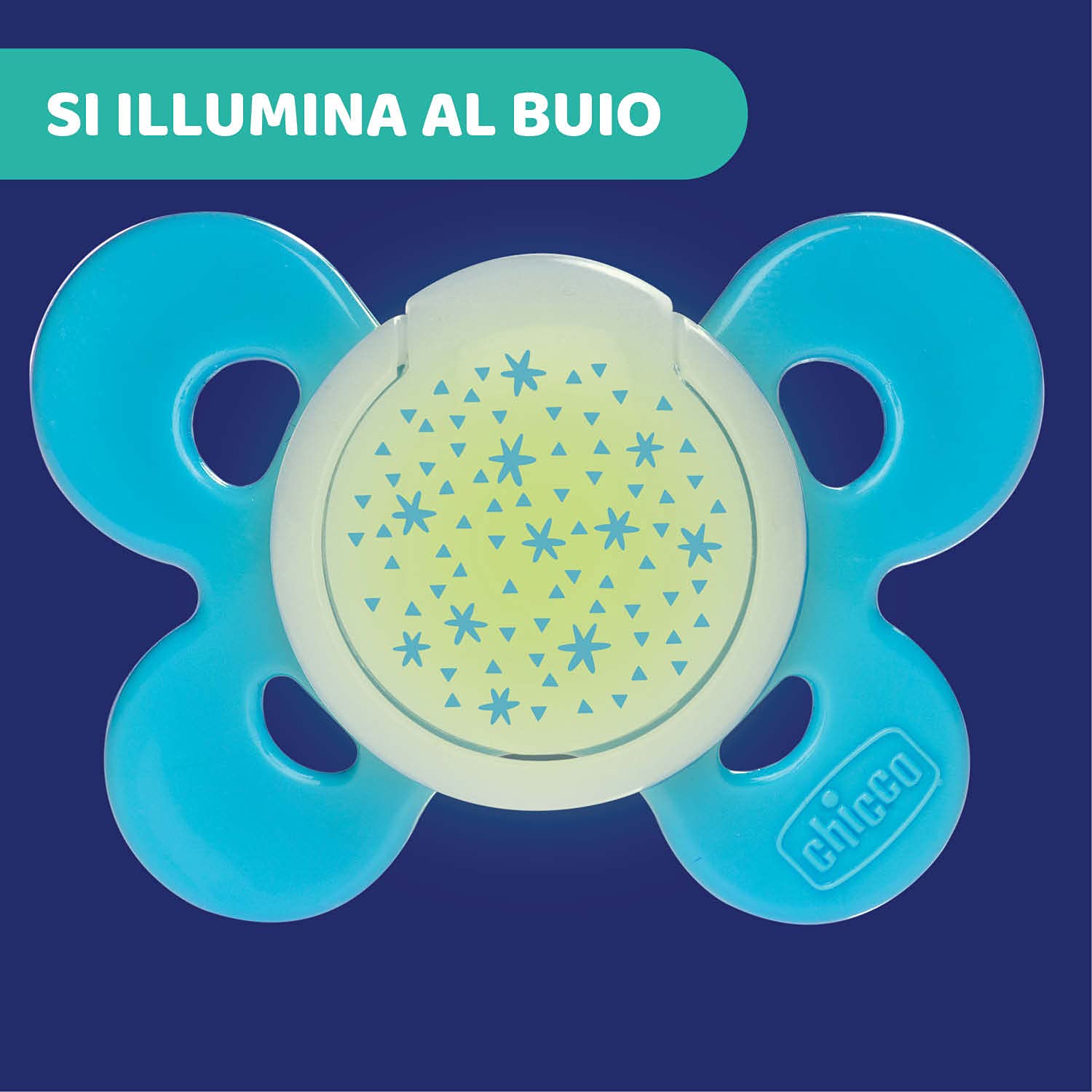 Chicco Physio Comfort Night Succhietto Silicone 16-36 Mesi 2 Pezzi