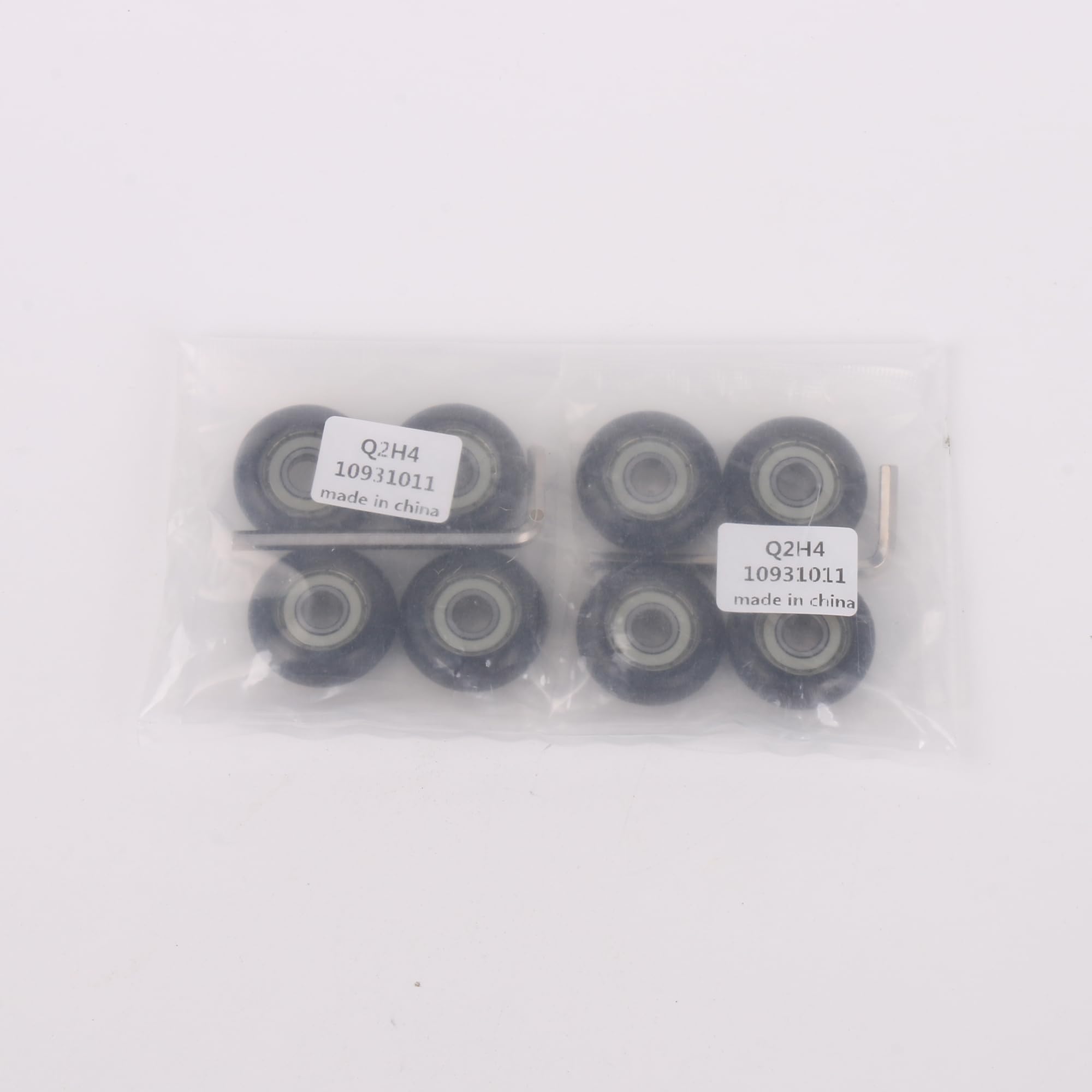 Kugelbogen-Riemenscheibe, 8 mm x 32 mm x 12 mm, runde Lagerrolle für Schränke, 8 Stück