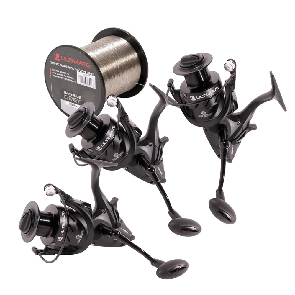 Ultimate ULX Carp 10000-2pcs Combo avec Nylon - Ensemble Carpe