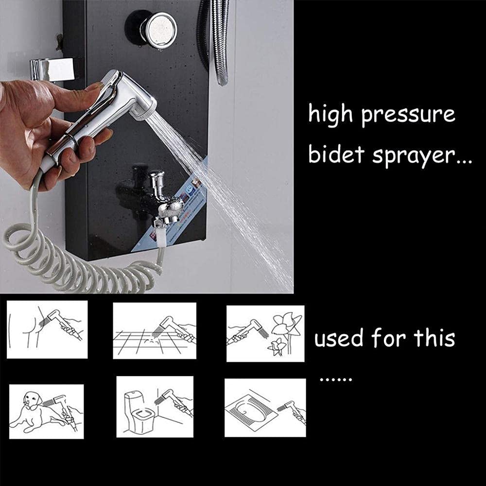 Pannello Doccia LED con Miscelatore a 6 funzioni, Display della Temperatura, Cascata, Massaggio del Corpo e beccuccio per Vasca da Bagno