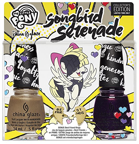 China Glaze 2 pc Songbird Serenade Kit w/Bonus Best Friend Rings