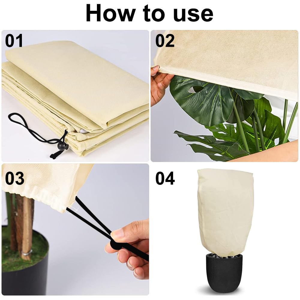 XPJBKC Voile Hivernage Plante Exterieur, Grande Housse