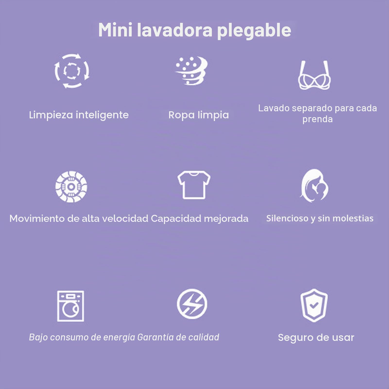 Lavadoras Portátiles, Mini Lavadora, Lavadora de Cubos Plegable con Tubo de Drenaje, Lavadora Automática de Cubos Pequeños, Capacidad de 11 litros, para Apartamentos de Viaje de