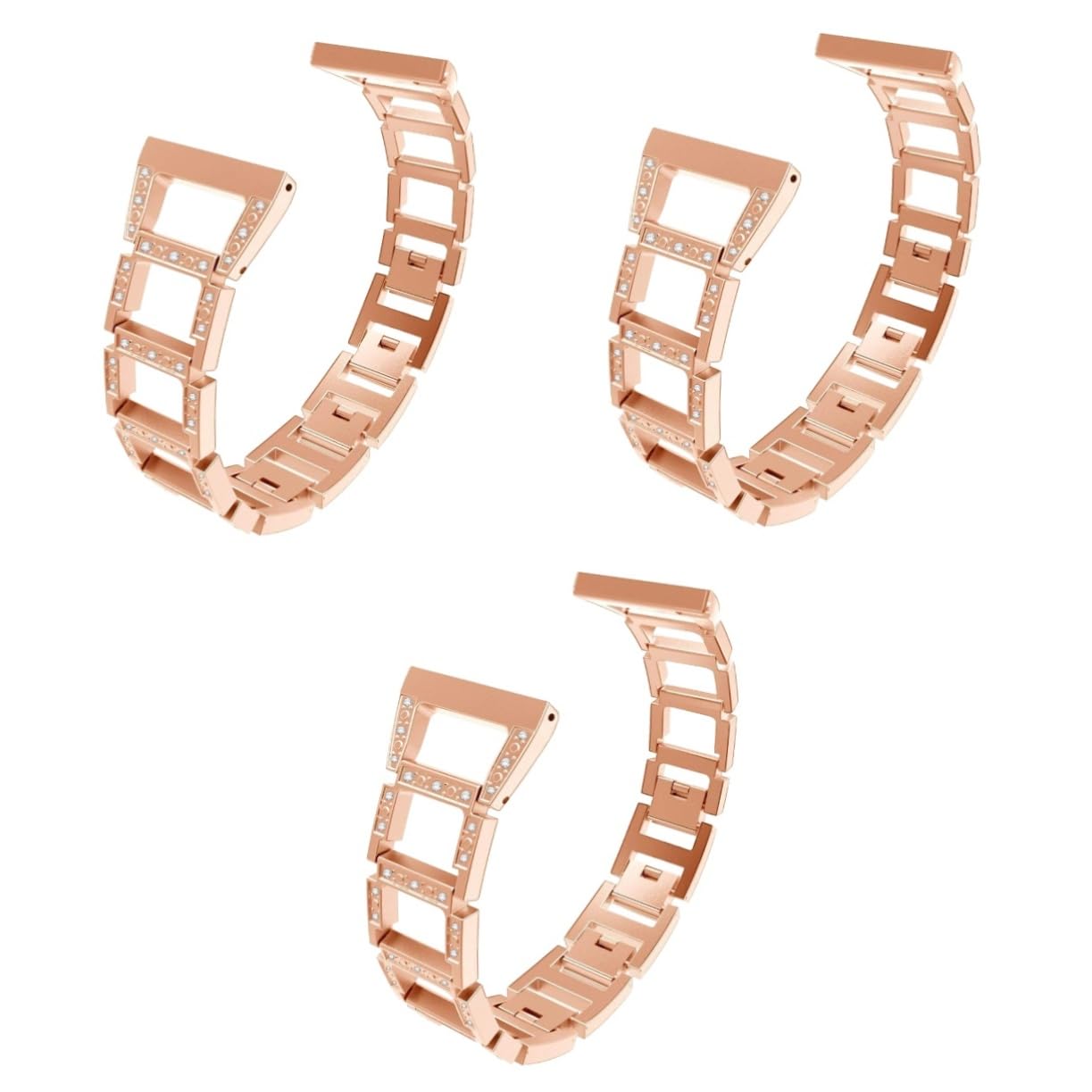 UKCOCO 3 Pcs Smartwatch Accessoires Bracelet En Cuir Bracelet En Cuir Bande De Montre Smart Watch Band Bracelet En Acier Inoxydable Bracelet De Montre En Acier Inoxydable Montre De