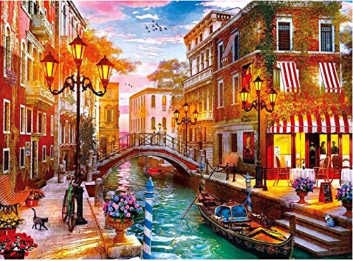 Kit peinture au diamant 5D complet point de croix artisanale toile 30x40 cm