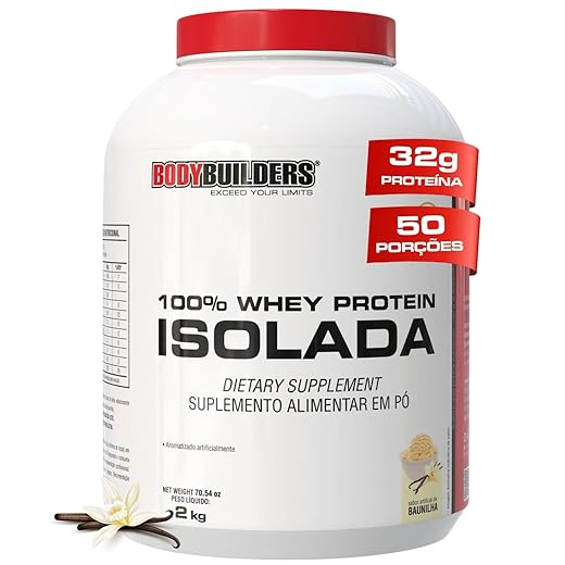 Whey Protein 100% Isolada Baunilha 2kg - Bodybuilders