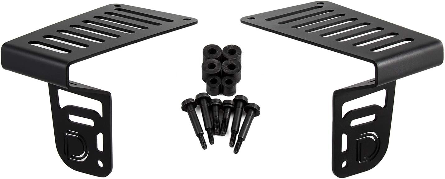 Diode Dynamics Cowl Mount LED Brackets compatible with Jeep