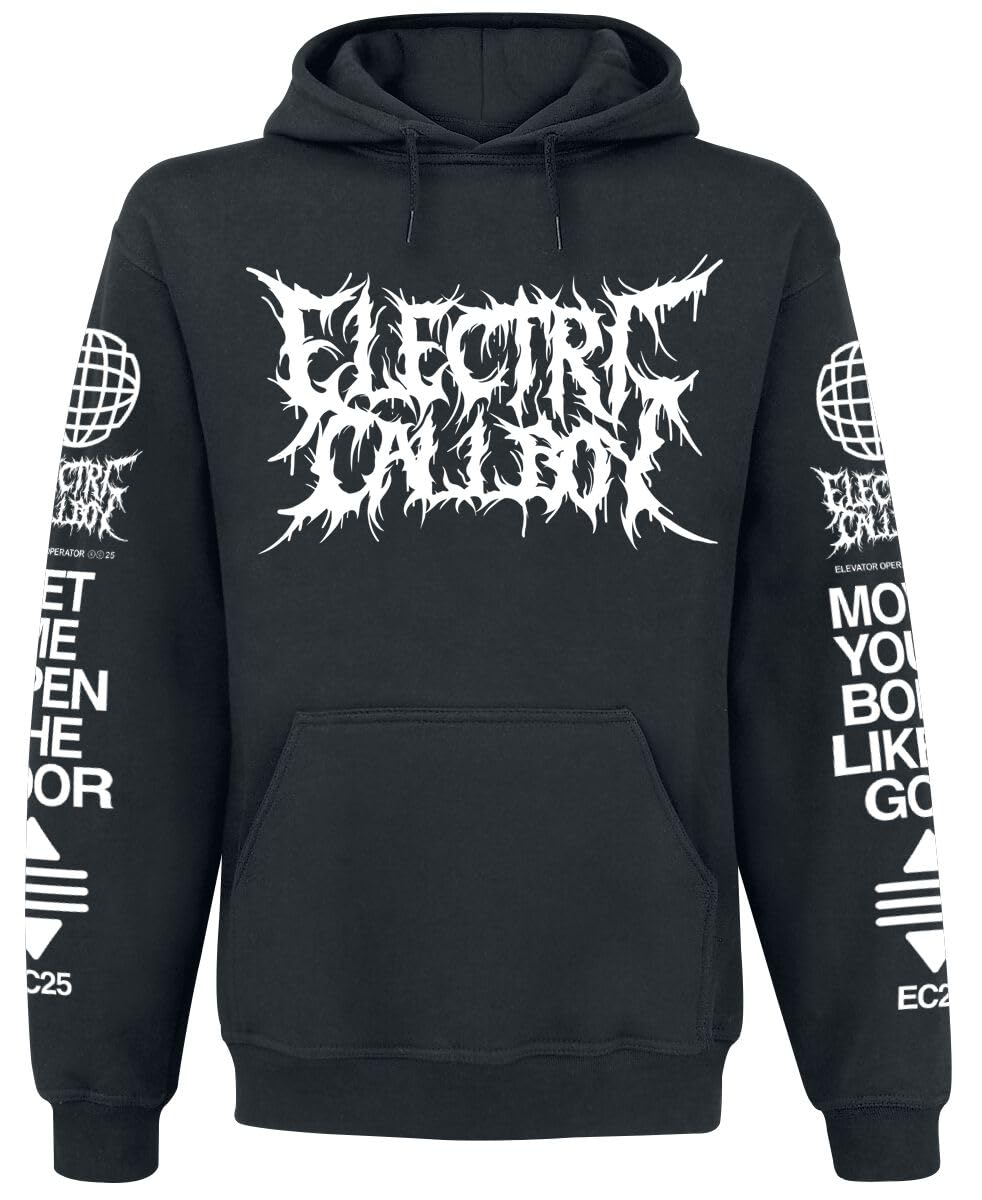 Electric Callboy Elevator Operator Globe Männer Kapuzenpullover schwarz