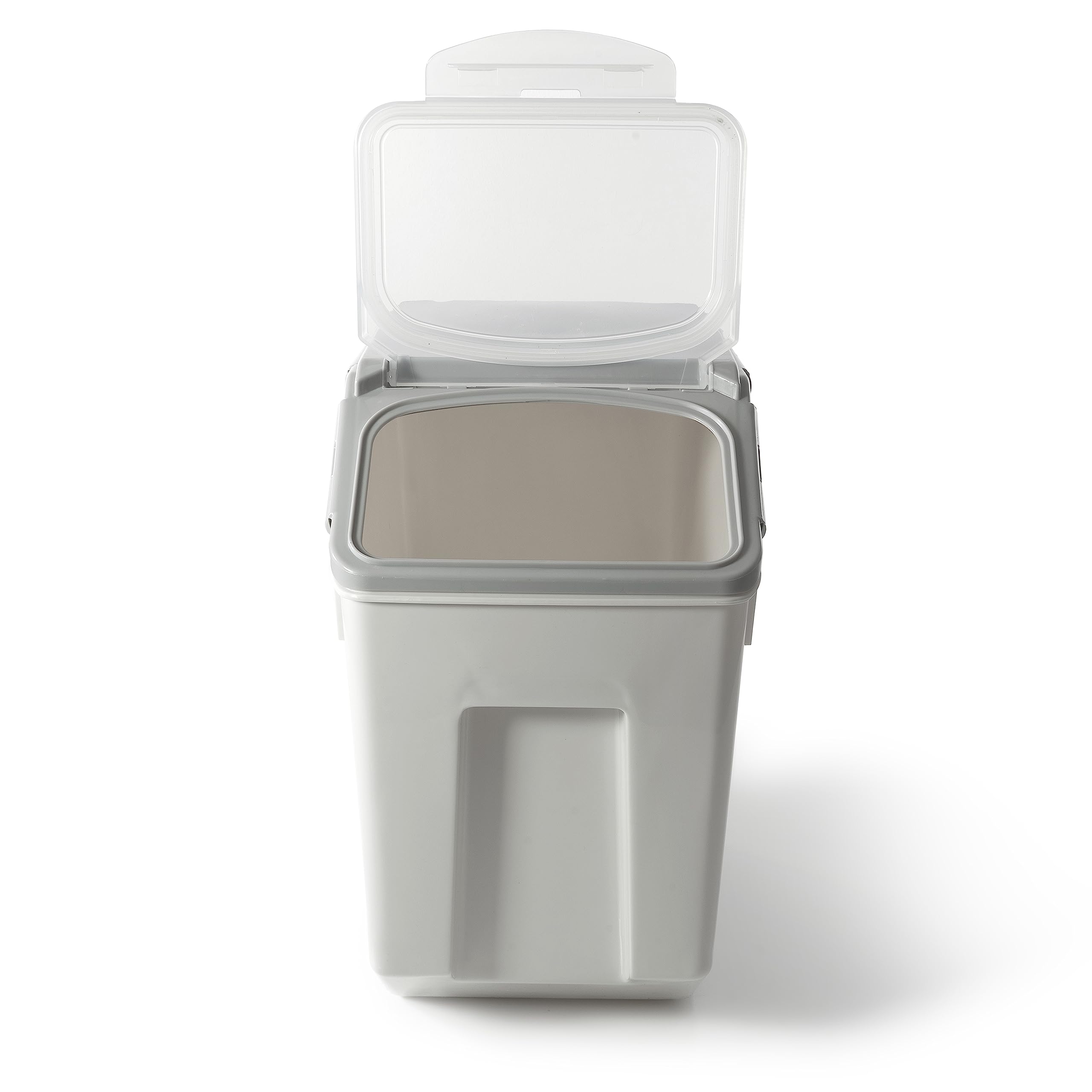 Contenedores de Almacenamiento Herméticos para Alimentos, Envases para Arroz de 30 Libras con Ruedas (Paquete de 2) – Incluye 2 Tazas Medidoras y 2 Paletas