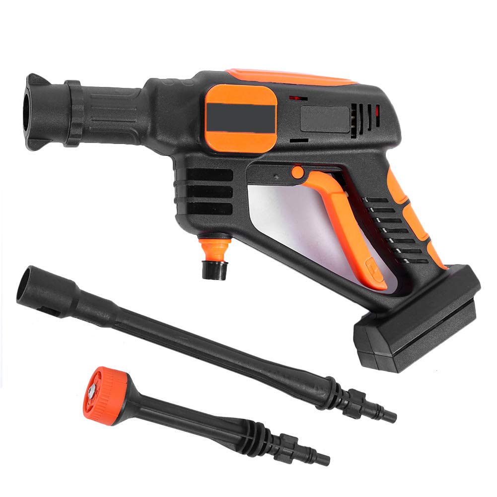 Idropulitrice Auto Portatile, Lavatrice a Pressione 20 V con Batteria LiPo e Pistola ad Acqua, Pulitore Cordless per Lavaggio Veicolo, Casa, Cortile e Superfici Esterne