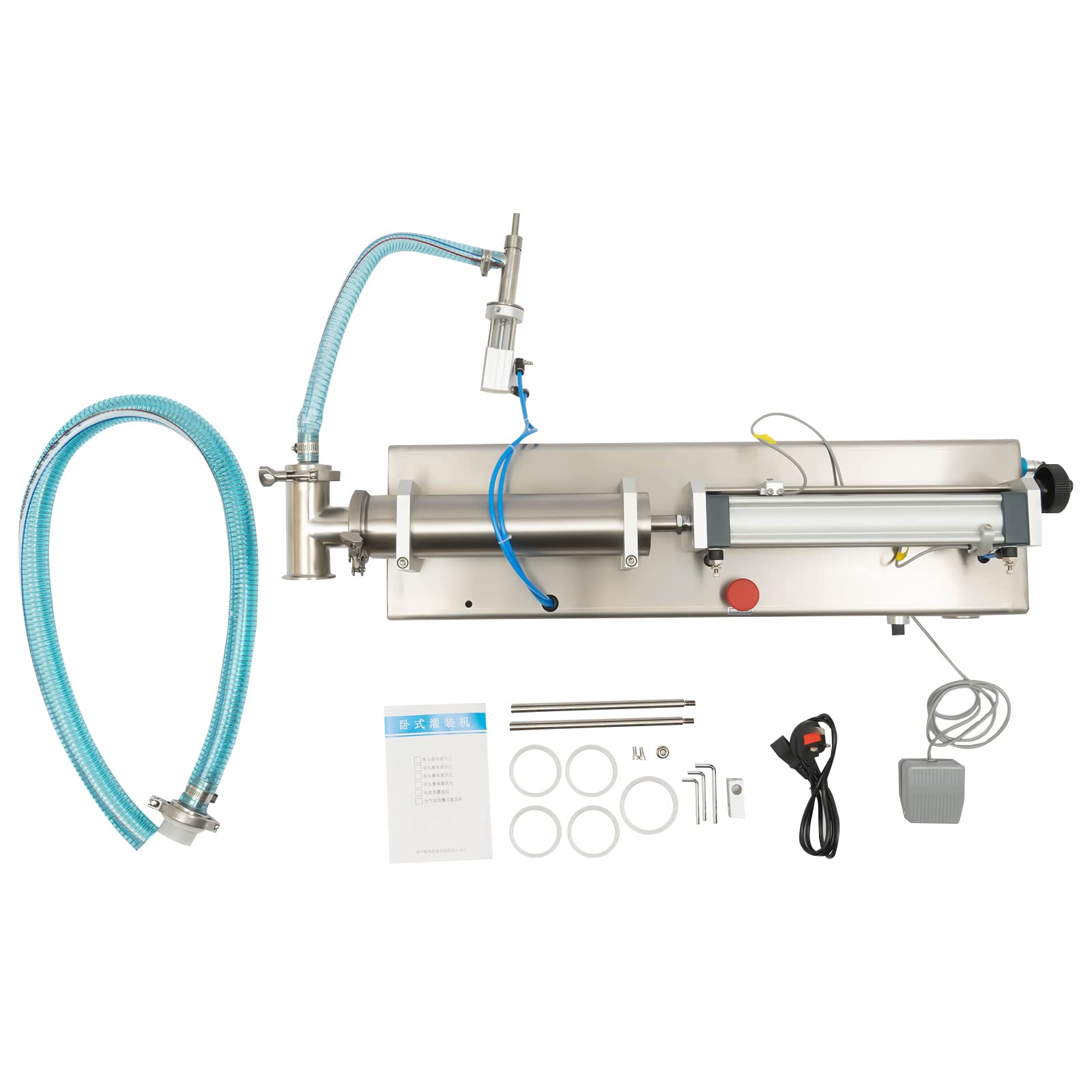 Pneumatische Abfüllmaschine, 100-1000ml Füllmaschine, Flüssige Abfüllmaschine, Kosmetische Flüssigkeitsfüllmaschine, Edelstahl Abfüllgerät, Automatisch Füllmaschine