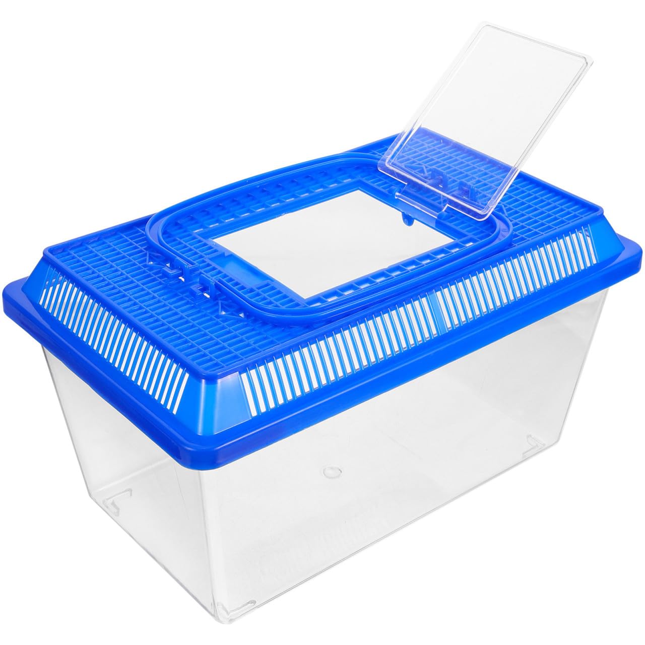 Caja para tortugas con plataforma plástica y doble zona recreativa