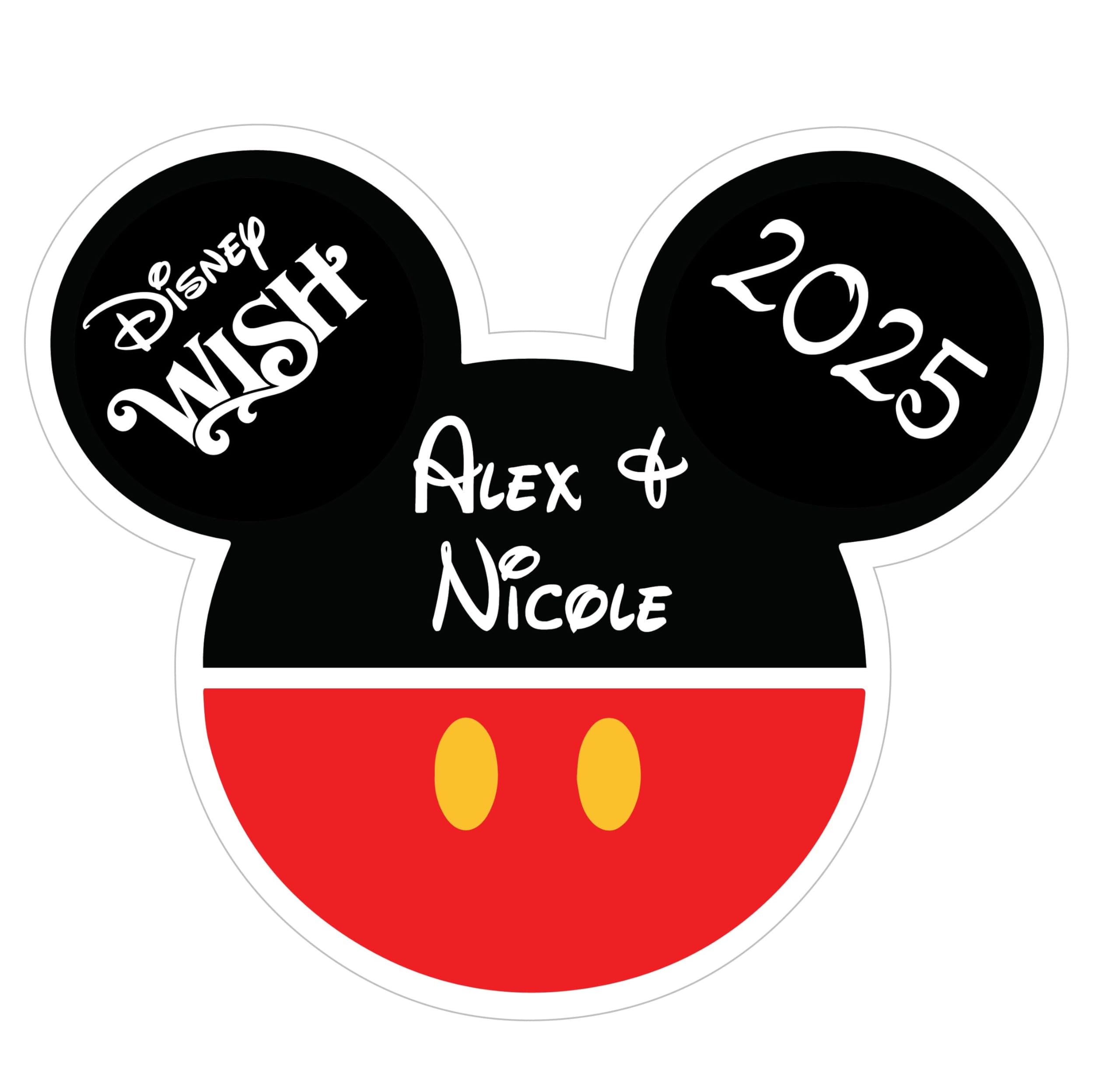 Cruise Ship Door Decorations Large Mouse Pants Custom Magnet Personalized, Funny & Fun Party Decor - Decorative Magnetic Favors For Fridge, Locker, Classroom, Whiteboard - Ships Stateroom on Disney