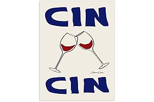 Vintage Retro Wall Art Alcohol Art Canvas Decor for Home Decor