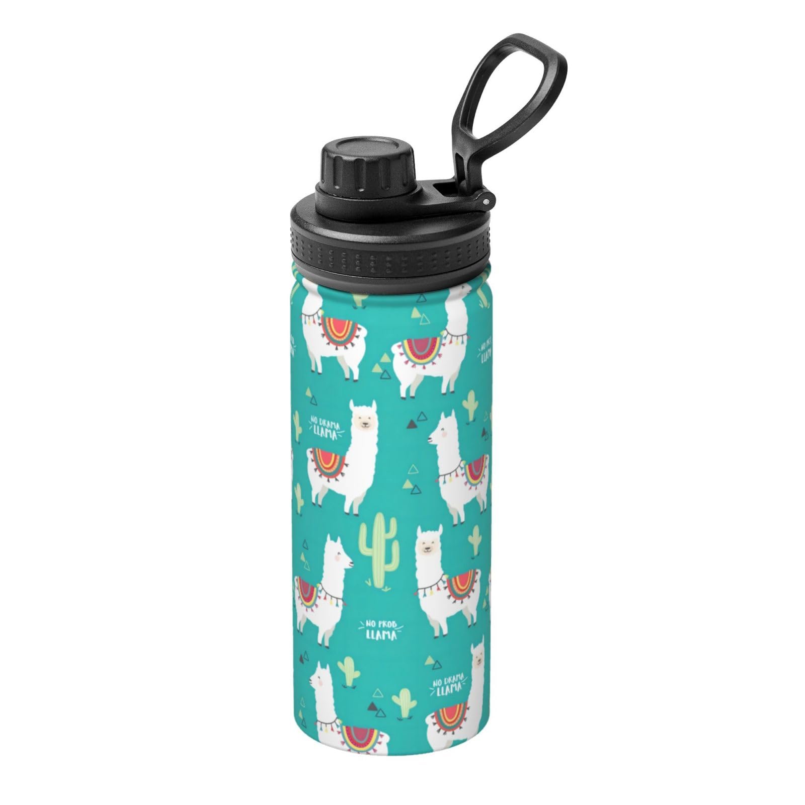 Kfjghhl Insulated Stainless Alpaca Cactus Steel Water Bottle For Sport Gym Travel Leak Camping Hiking Hydration