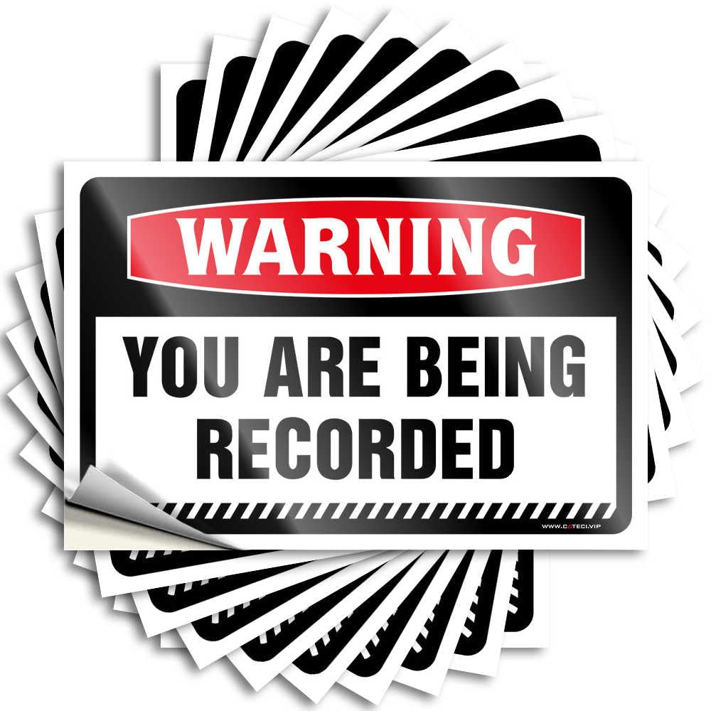 Tattoos Mens Room Accessories | Snarky Window Warning You are Being Recorded for Comfort(8X12CM)