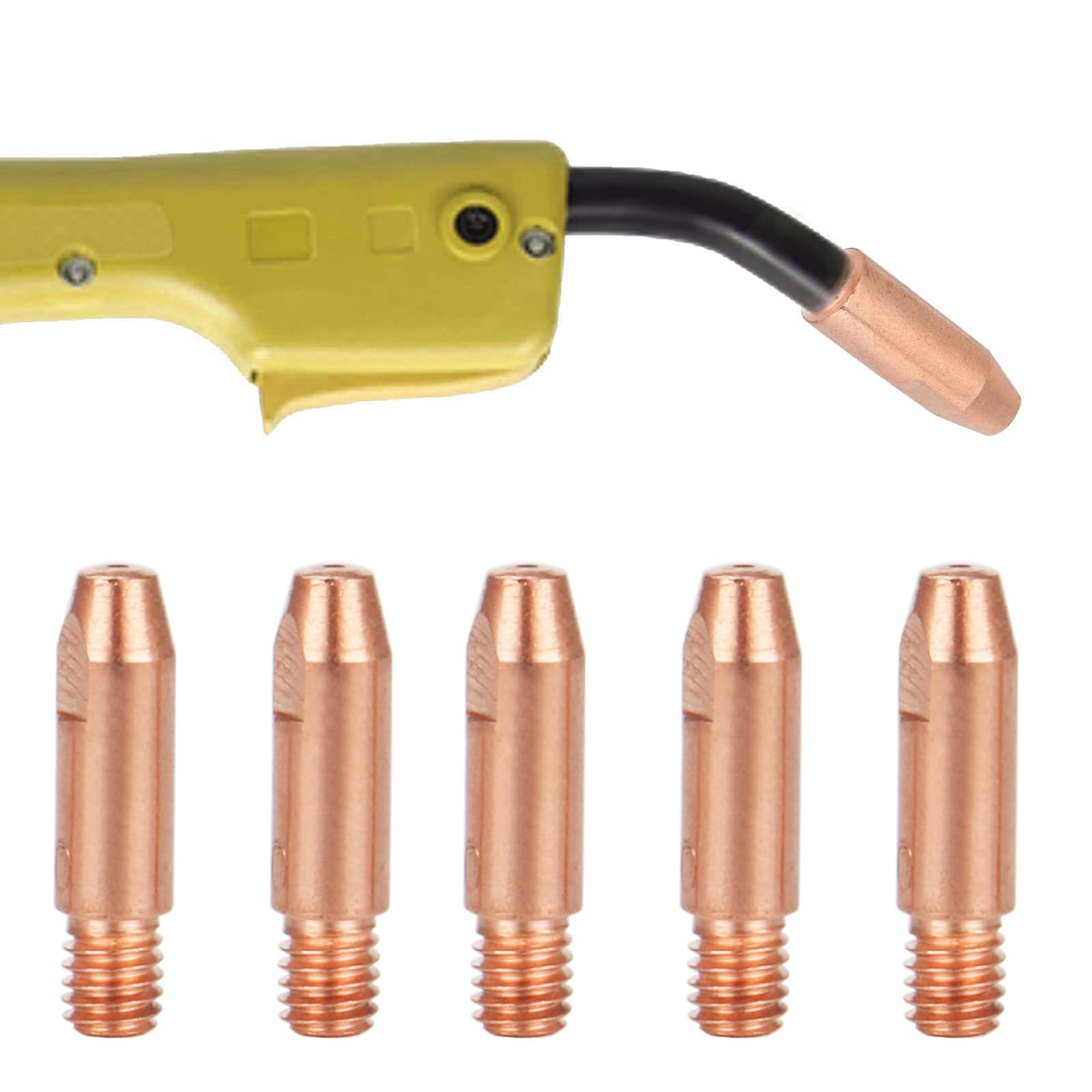 20 Stück MIG MAG Schweißdüsen MB24 - 1,0mm Kupfer Kontaktspitzen Set