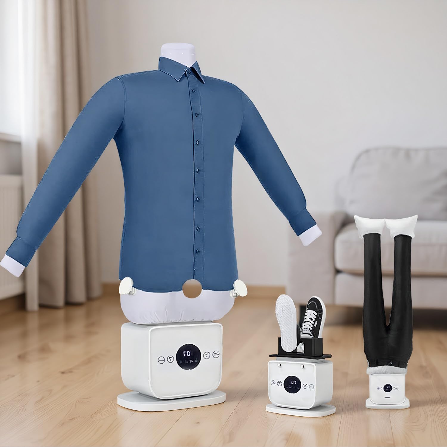 Maniquí de Planchado y Secado Automático para Camisas, Plancha A Vapor, Planchado y Secado Automáticos, Elimina Las Arrugas Rápidamente para Hogar Y Oficina