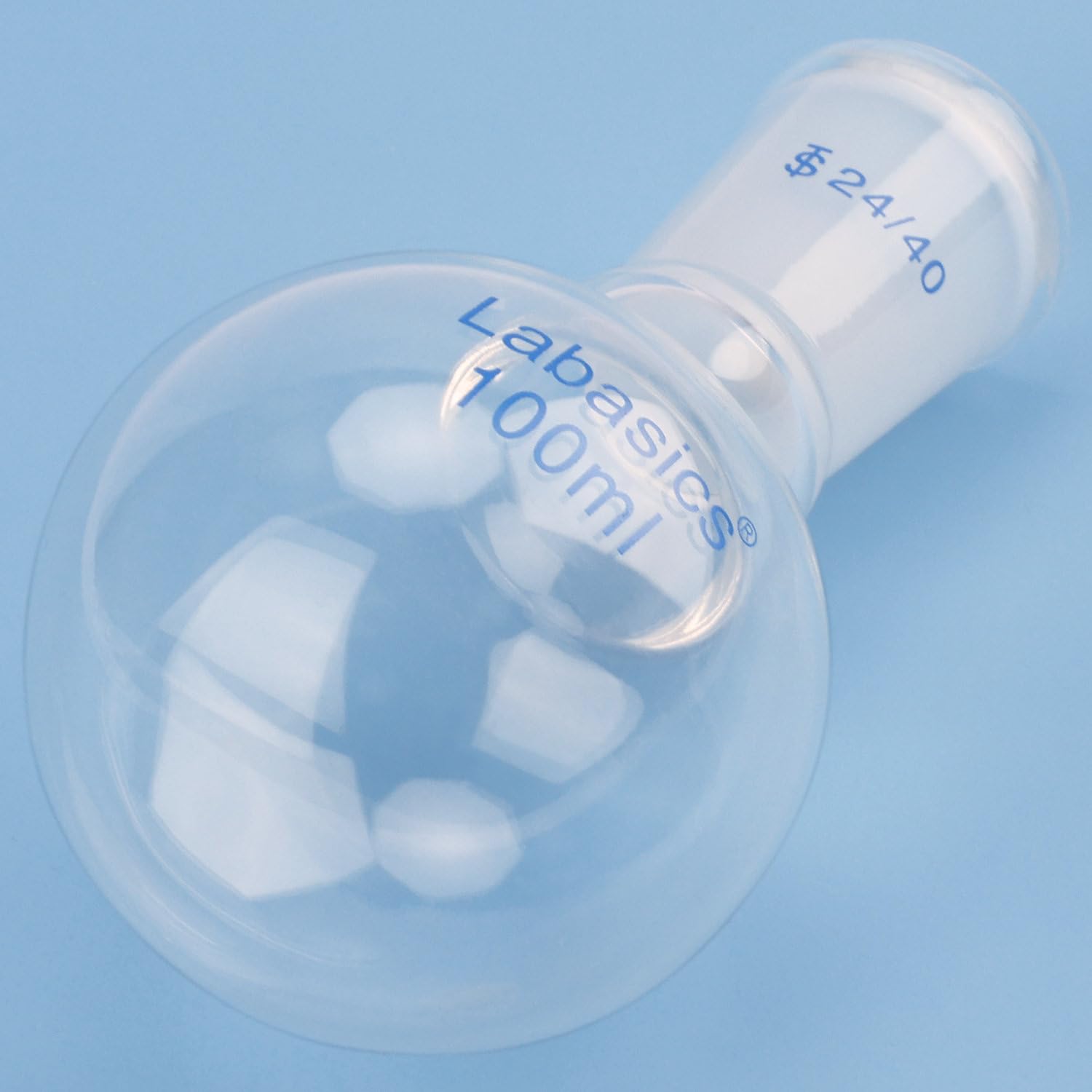 Labasics Round Bottom Flask, 100 ml, Borosilicate Glass, Transparent — Amazon image 5