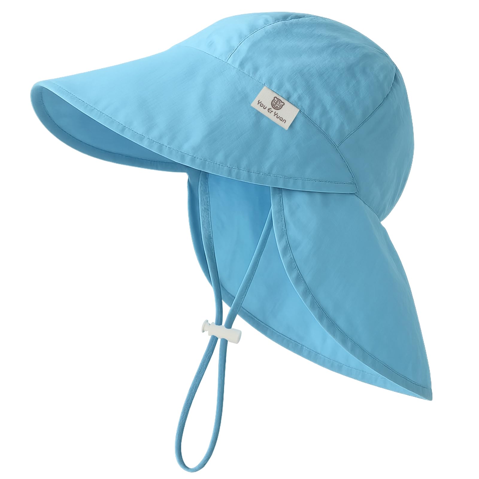 Gorro Filtro UV Bebe, Gorros Proteccion UV Bebe Algodón (Beige) — view 10