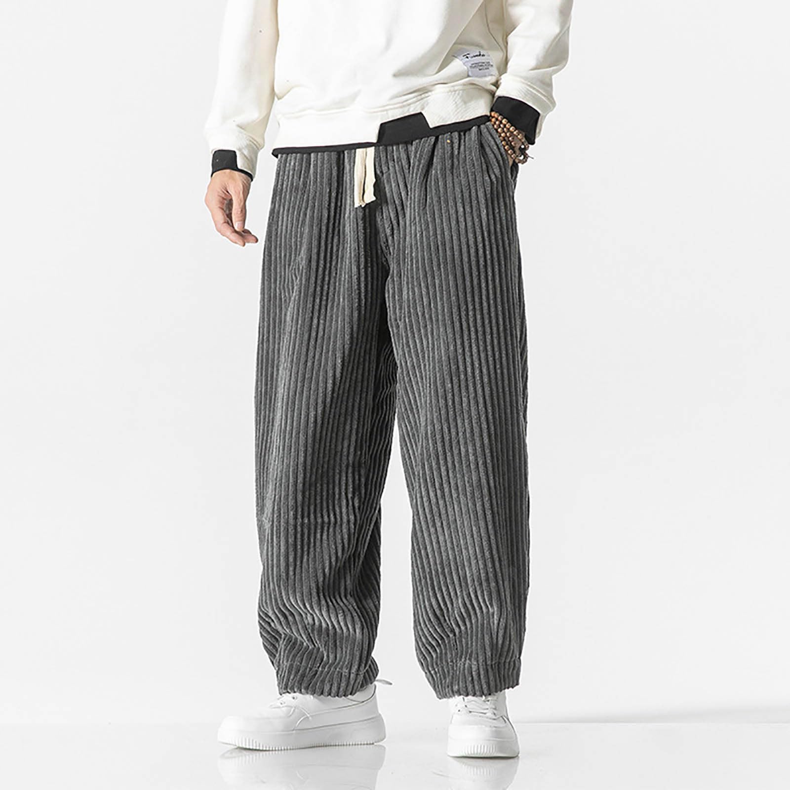 Pantalón de algodón de lino para hombre Chino Jogging Cargo Deporte Fitness Entretenimiento Todas las Temporadas Vacaciones Trabajo Tendencia Playa A63