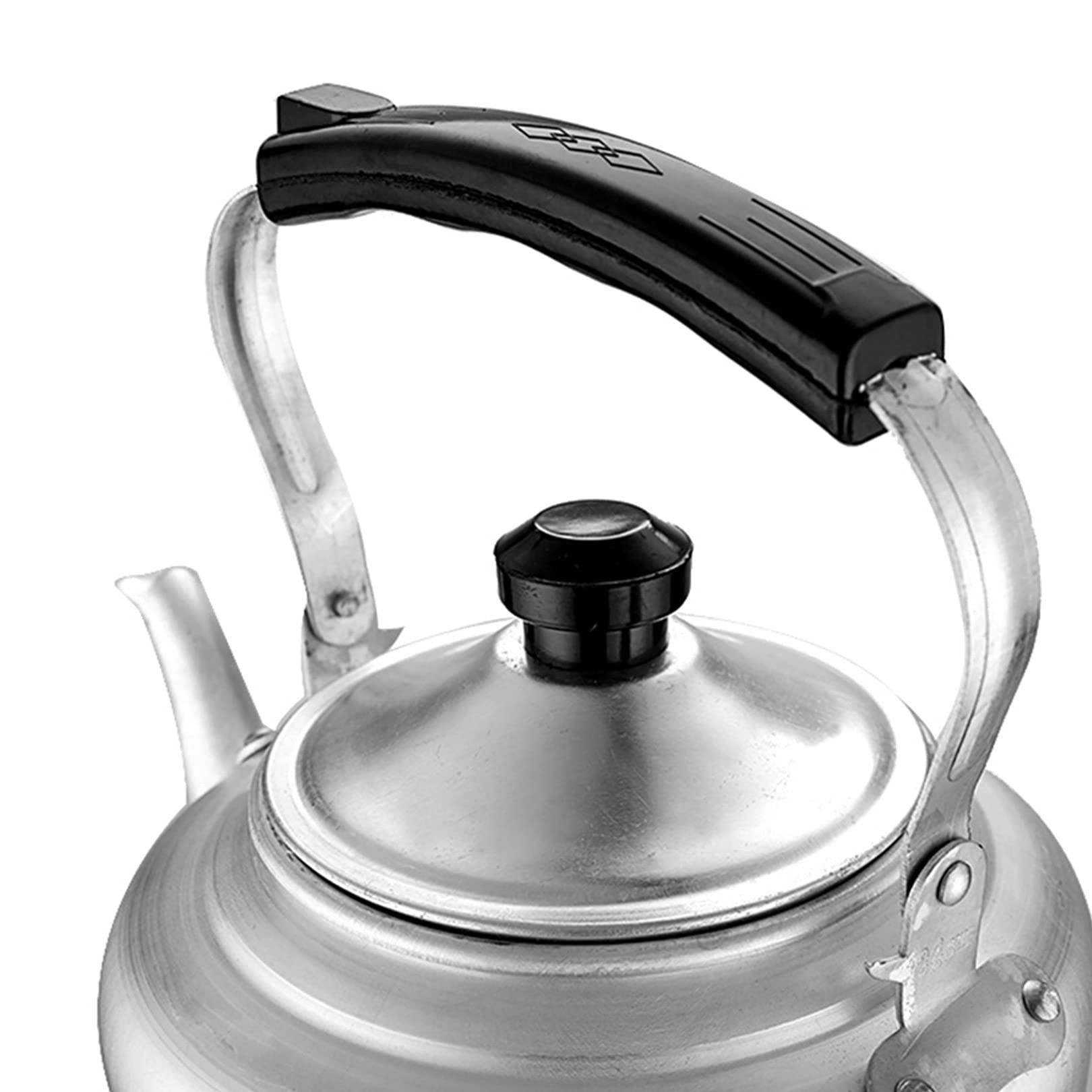 Bouilloire En Aluminium Rétro Pour Induction Et Gaz - 30x21 Cm, Anti-brûlure, Poignée Isolée - Thé, Café, Soupes