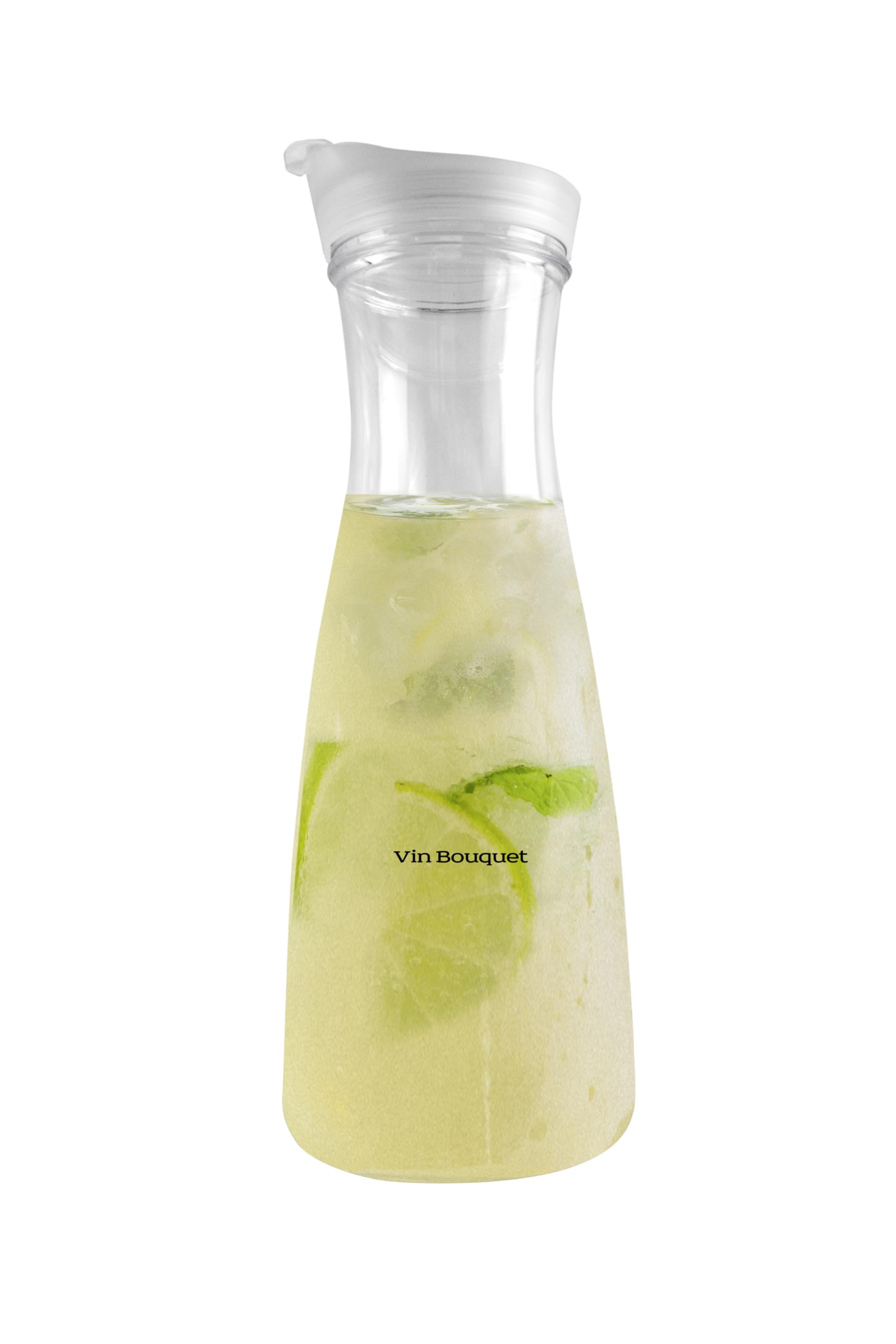 VB VIN BOUQUET FIA 1465 1000ml Conical Acrylic Jug with Lid, Lightweight and Durable, Ideal for Water, Juices and Cold Drinks