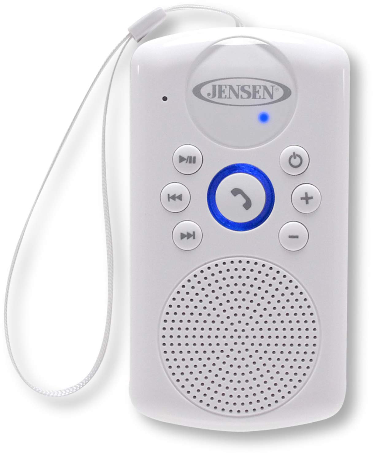 Jensen SMPS-640 Water-Resistant Bluetooth Speaker with Hanging Strap and  Rechargeable Battery