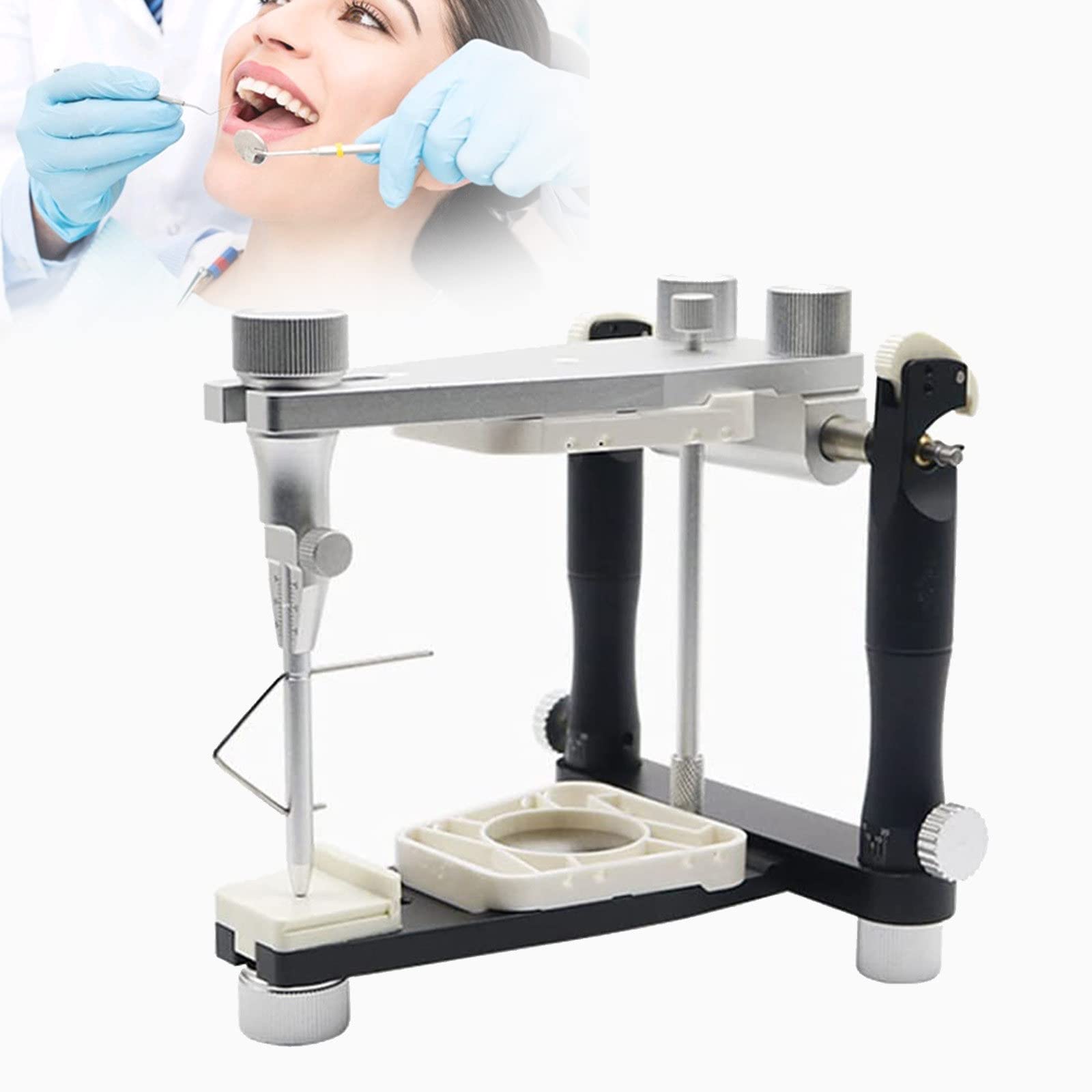 Articulador Dental, Articulador Laboratorio Dental, Articulador de Dientes de Dentadura Completo, Herramienta de Laboratorio Dental